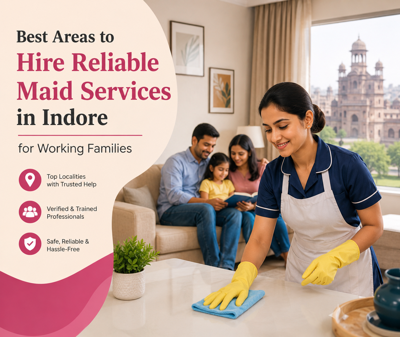 Best Areas to Hire Reliable Maid Services in Indore for Working Families